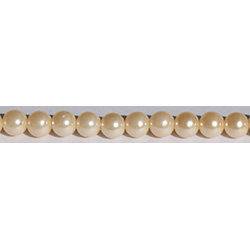 50M/Roll Beige/White Pearl Beads Chain,3mm Artificial Pearl Beads Bulk with Fishing  Line for Crafts DIY Jewelry Making(Beige) 